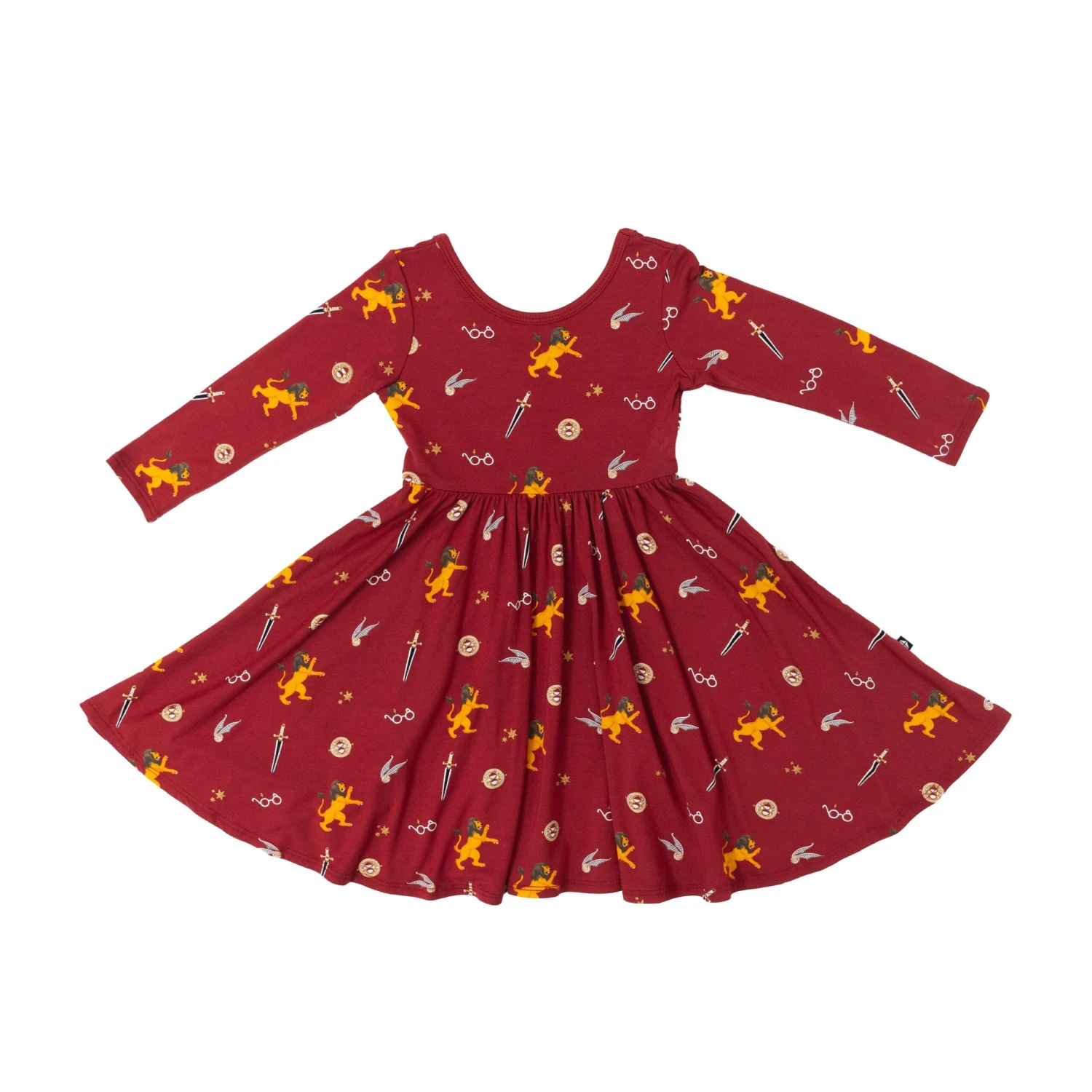 Long Sleeve Twirl Dress In Gryffindor™ 4 Long Sleeve Twirl Dress In Gryffindor™ - Image 2