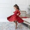 Long Sleeve Twirl Dress In Gryffindor™ 2 Long Sleeve Twirl Dress In Gryffindor™ -Kyte Baby kyte baby toddler long sleeve twirl dress long sleeve twirl dress in gryffindor 32475941863535