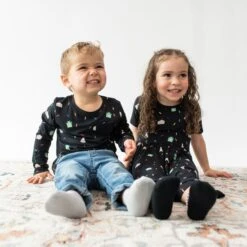 Twirl Dress In Midnight Party -Kyte Baby kyte baby toddler short sleeve twirl dress twirl dress in midnight party 32605510991983