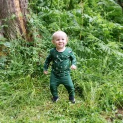 Long Sleeve Toddler Crew Neck Tee In Slytherin™ -Kyte Baby kyte baby toddler unisex tee long sleeve toddler crew neck tee in slytherin 32475940520047