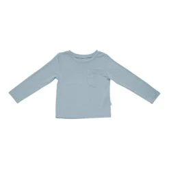 Long Sleeve Toddler Crew Neck Tee In Fog