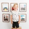 Toddler V-Neck Tee In Vintage Cars -Kyte Baby kyte baby v neck toddler unisex tee toddler v neck tee in vintage cars 32562629967983