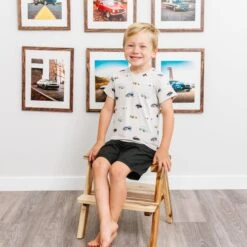 Toddler V-Neck Tee In Vintage Cars -Kyte Baby kyte baby v neck toddler unisex tee toddler v neck tee in vintage cars 32562630000751