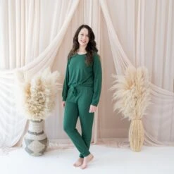 Women's Bamboo Jersey Jogger Pant In Forest -Kyte Baby kyte baby women s bamboo jersey jogger pant women s bamboo jersey jogger pant in forest 32700113027183