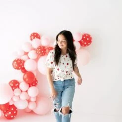 Women's Crew Neck Tee In Strawberry -Kyte Baby kyte baby women s crew neck tee women s crew neck tee in strawberry 31859650855023