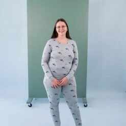 Women's Jogger Pajama Set In Coastline -Kyte Baby kyte baby women s jogger pajama set women s jogger pajama set in coastline 32519478116463