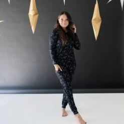 Women's Jogger Pajama Set In Midnight Constellation