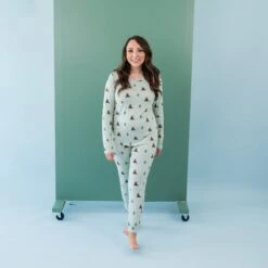 Women's Jogger Pajama Set In Trail -Kyte Baby kyte baby women s jogger pajama set women s jogger pajama set in trail 32519477657711