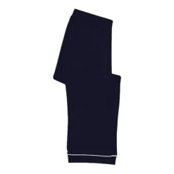 Women's Long Sleeve Pajama Set In Navy With Cloud Trim -Kyte Baby kyte baby women s long sleeve pajama set women s long sleeve pajama set in navy with cloud trim 30511260041327