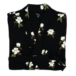 Women’s Lounge Robe In Big Midnight Magnolia -Kyte Baby kyte baby women s lounge robe women s lounge robe in big midnight magnolia 31774579589231