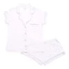 Women’s Short Sleeve Pajama Set In Snow With Storm Trim -Kyte Baby kyte baby women s short sleeve pajama set snow with storm trim xs women s short sleeve pajama set in snow with storm trim 29980510584943