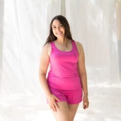 Women’s Tank Set In Raspberry -Kyte Baby kyte baby women s tank set women s tank set in raspberry 32290341814383