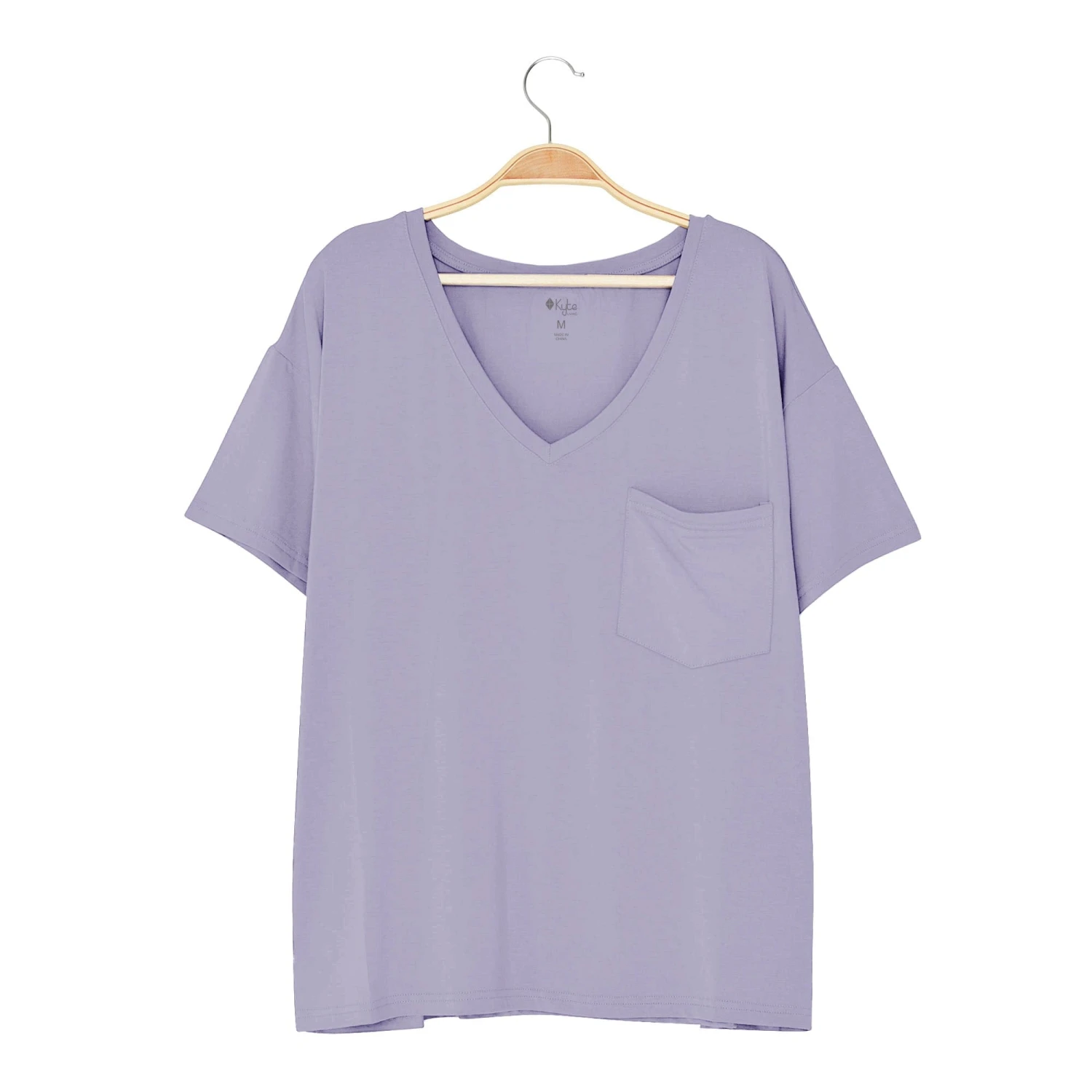 Women’s Relaxed Fit V-Neck In Taro 4 Women’s Relaxed Fit V-Neck In Taro - Image 2