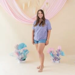 Women’s Relaxed Fit V-Neck In Taro Leopard -Kyte Baby kyte baby women s v neck women s relaxed fit v neck in taro leopard 32329605021807