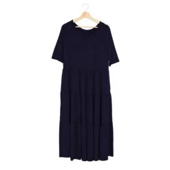 Women’s Tiered Dress In Midnight -Kyte Baby kyte baby womens tiered dress women s long sleeve tiered dress in midnight 30303280824431