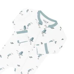 Zippered Footie In Blue Heron -Kyte Baby kyte baby zippered footies zippered footie in blue heron 32715360206959