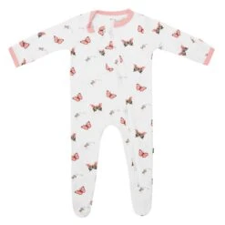 Zippered Footie In Butterfly 13 Zippered Footie In Butterfly -Kyte Baby kyte baby zippered footies zippered footie in butterfly 31993095585903