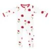 Zippered Footie In Cloud Poppies -Kyte Baby kyte baby zippered footies zippered footie in cloud poppies 32531553779823