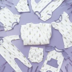 Zippered Footie In Lavender -Kyte Baby kyte baby zippered footies zippered footie in lavender 32171958993007