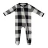 Zippered Footie In Midnight Plaid -Kyte Baby kyte baby zippered footies zippered footie in midnight plaid 32575671861359
