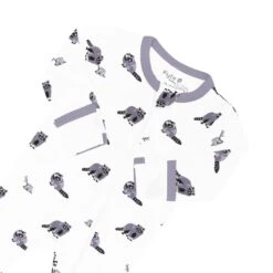 Zippered Footie In Raccoon -Kyte Baby kyte baby zippered footies zippered footie in raccoon 32715360600175