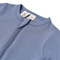 Zippered Footie In Slate -Kyte Baby kyte baby zippered footies zippered footie in slate 30031802237039