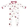 Zippered Footie In Strawberry 2 Zippered Footie In Strawberry -Kyte Baby kyte baby zippered footies zippered footie in strawberry 31862557016175
