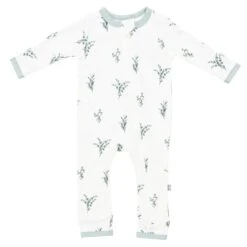 Zippered Romper In Eucalyptus