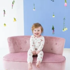 Zippered Romper In Butterfly 14 Zippered Romper In Butterfly -Kyte Baby kyte baby zippered rompers zippered romper in butterfly 31993098207343