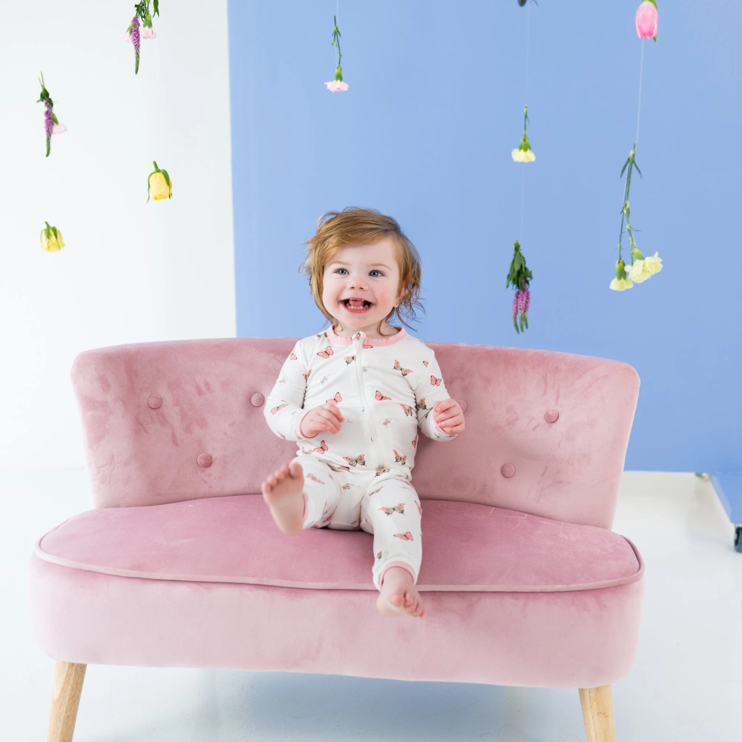 Zippered Romper In Butterfly 4 Zippered Romper In Butterfly - Image 2