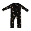 Zippered Romper In Midnight Deer -Kyte Baby kyte baby zippered rompers zippered romper in midnight deer 32700354363503