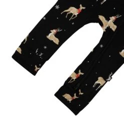 Zippered Romper In Midnight Deer -Kyte Baby kyte baby zippered rompers zippered romper in midnight deer 32700354396271