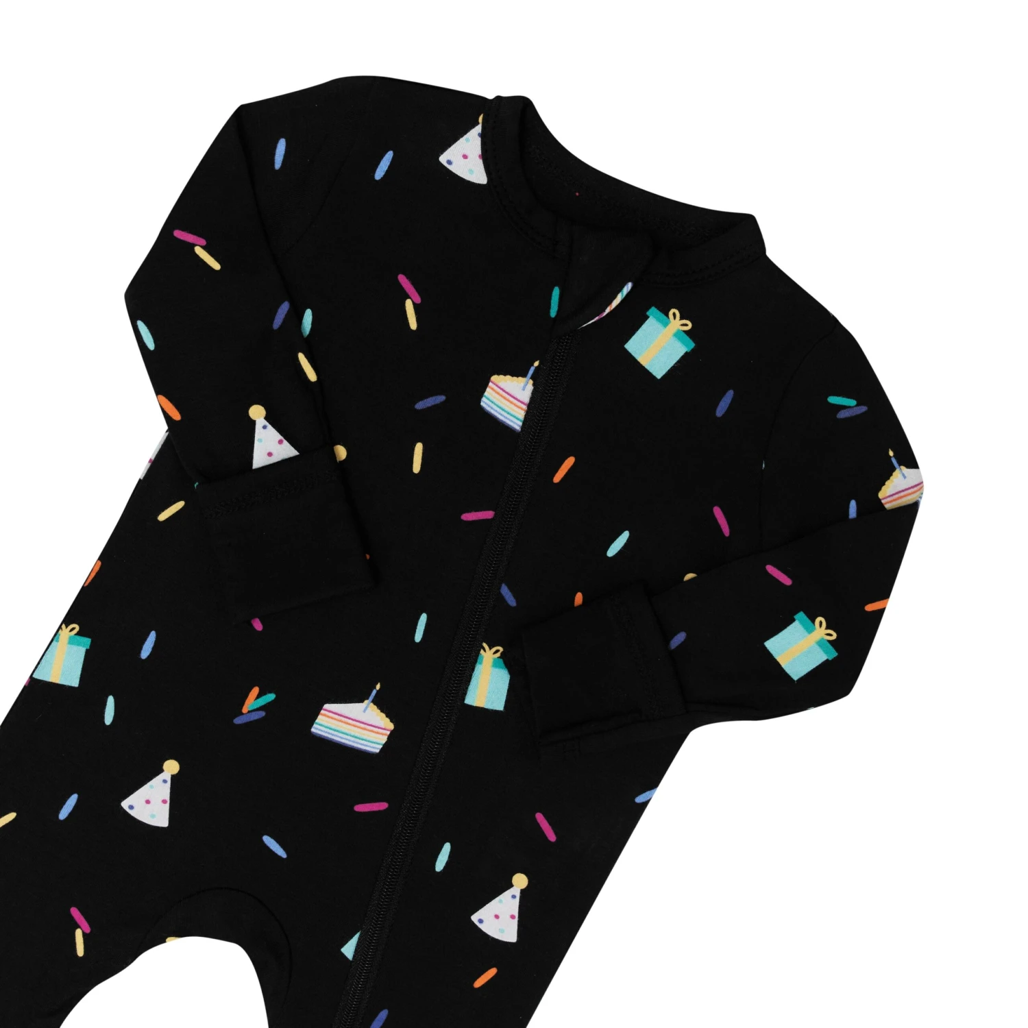 Zippered Romper In Midnight Party 7 Zippered Romper In Midnight Party - Image 5