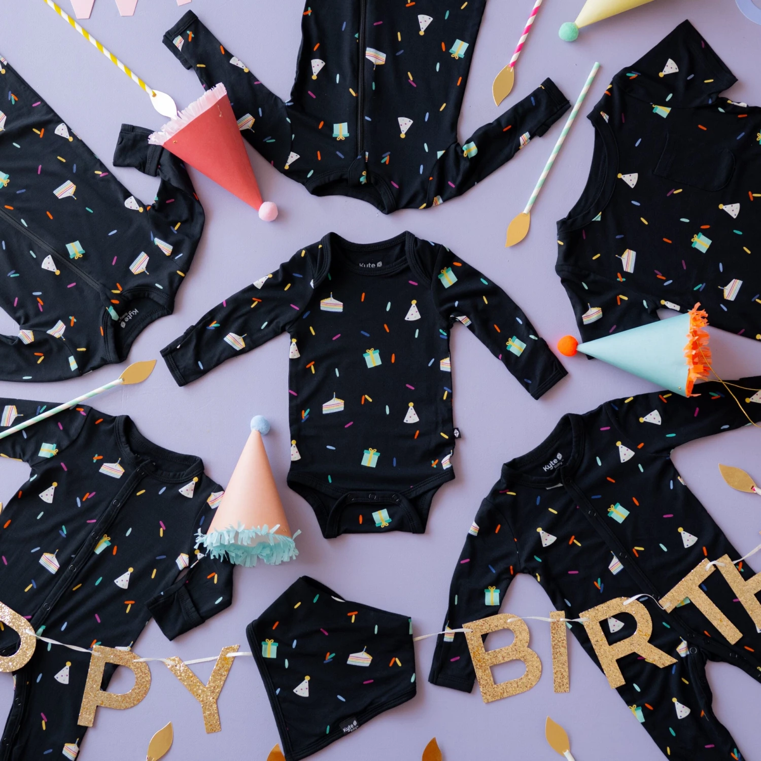 Zippered Romper In Midnight Party 6 Zippered Romper In Midnight Party - Image 4