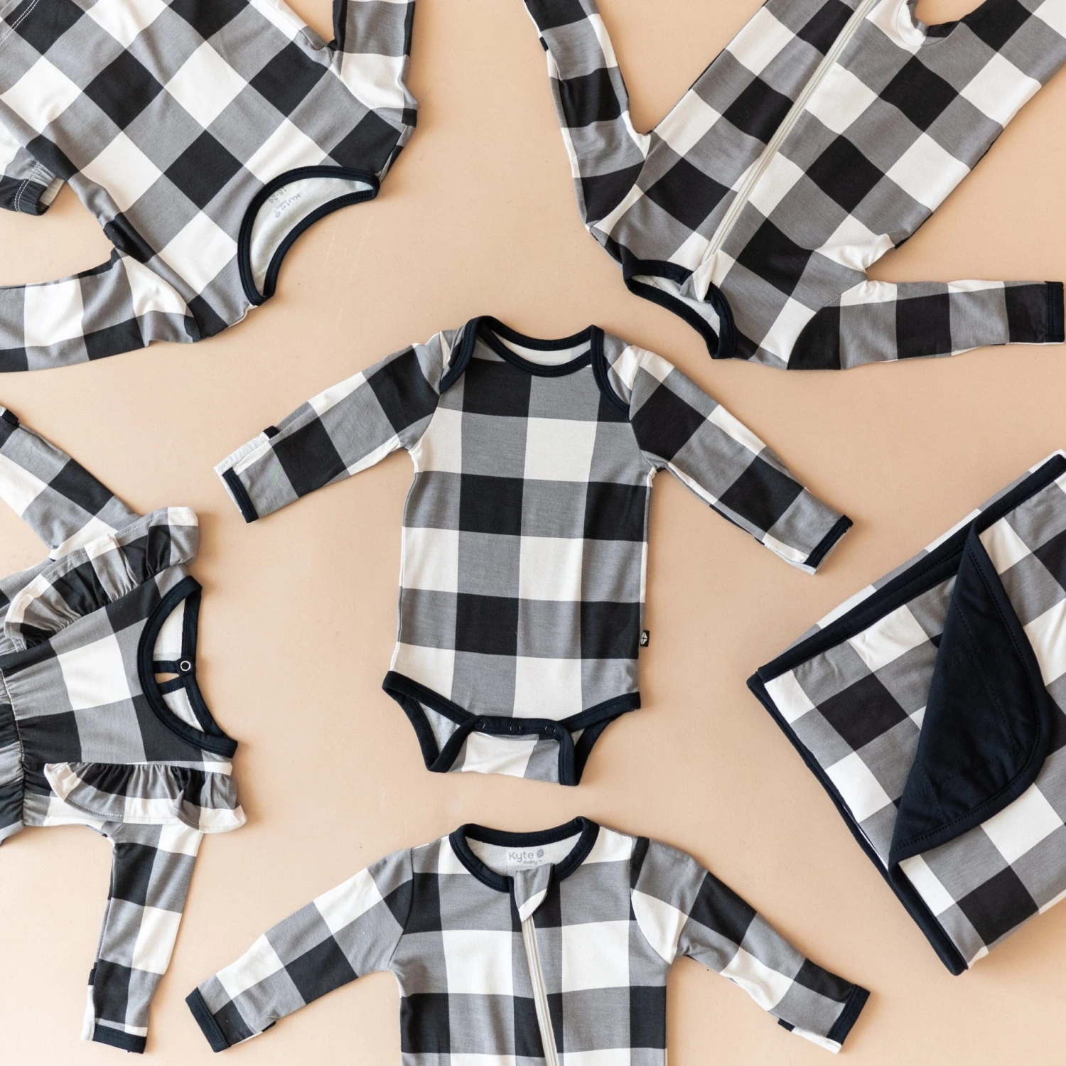 Zippered Romper In Midnight Plaid 6 Zippered Romper In Midnight Plaid - Image 4