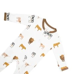 Zippered Romper In Moo -Kyte Baby kyte baby zippered rompers zippered romper in moo 31480800084079