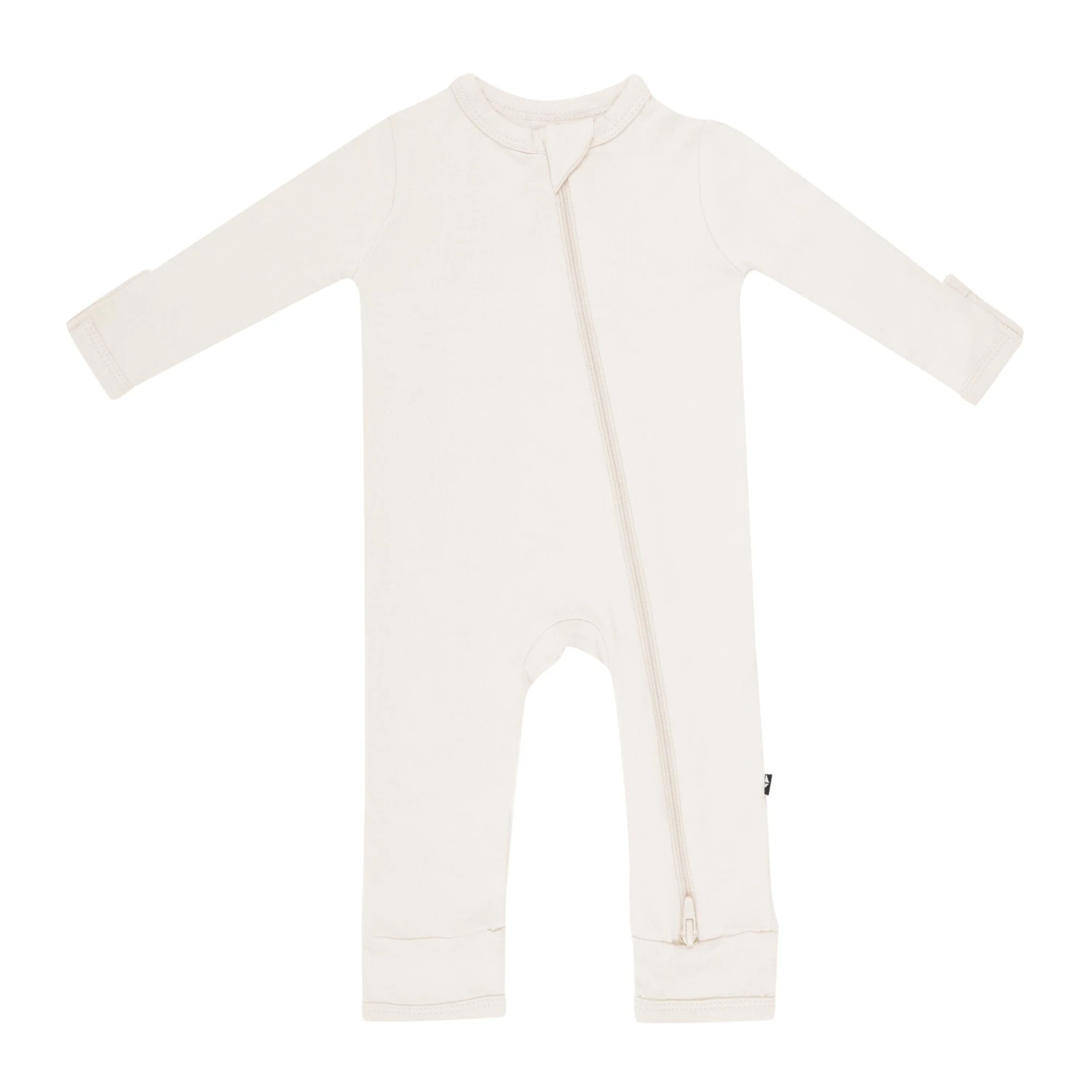 Zippered Romper In Oat 3 Zippered Romper In Oat
