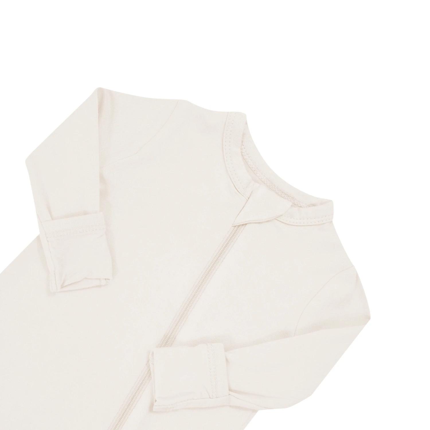 Zippered Romper In Oat 7 Zippered Romper In Oat - Image 5